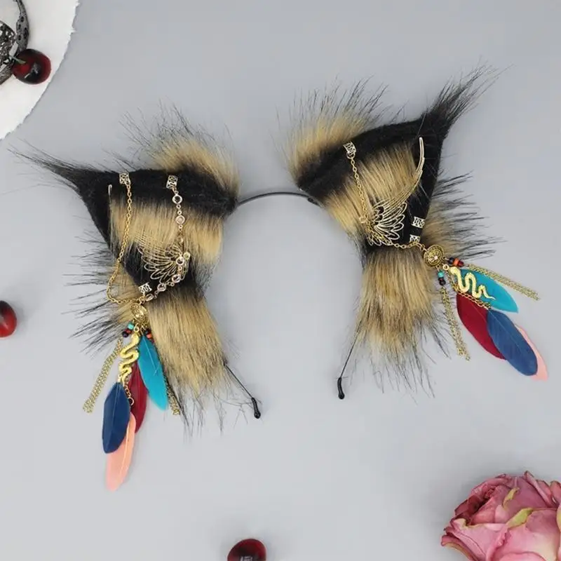 K3KF Headband Animal Cosplay Ear Ear Headbands For Girl Tassel
K3KF Headband Animal Cosplay Ear Ear Headbands For Girl Tassel