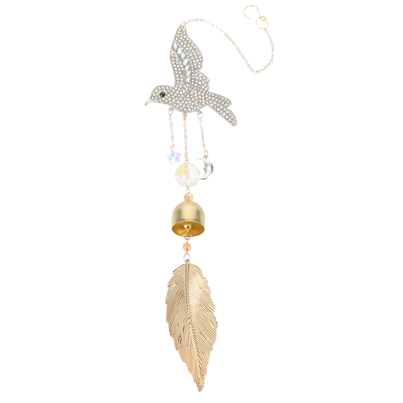 Crystal Wind Chime Home Decor Bird Hanging Windchime White Metal Sun Catcher for Windows
Crystal Wind Chime Home Decor Bird Hanging Windchime White Metal Sun Catcher for Windows