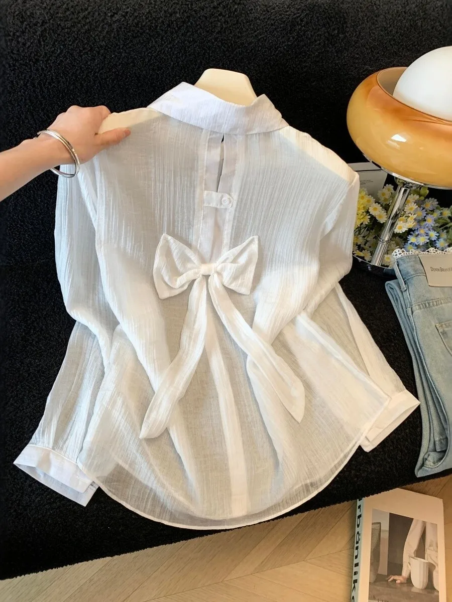 Summer Thin Knot Long Sleeve Women's Sun Protection Shirt Loose Fit Open Cardigan Outerwear Breathable Slimming Top
Summer Thin Knot Long Sleeve Women's Sun Protection Shirt Loose Fit Open Cardigan Outerwear Breathable Slimming Top