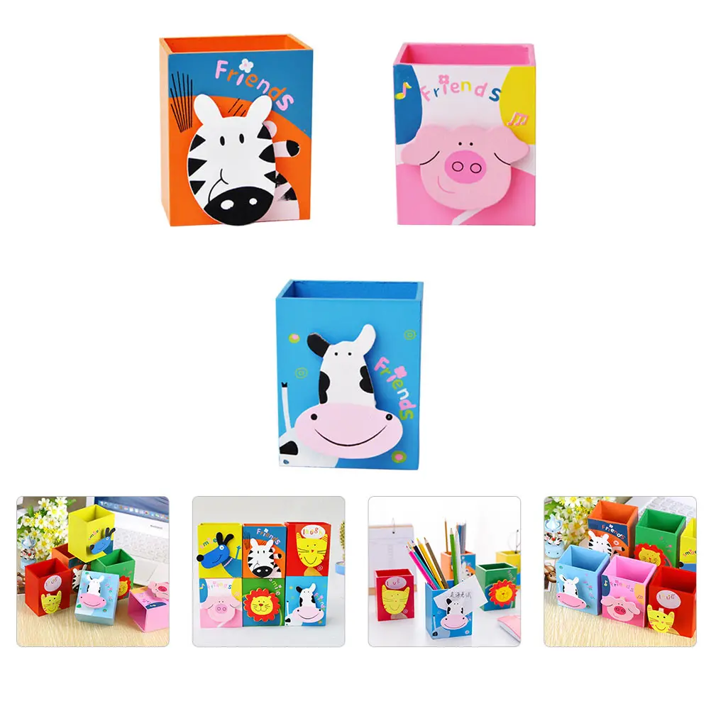 3 Pcs Multifunctional Pen Holder Animal Pen Holder Wooden Storage Container Multifunctional Desk Adornment Pencil Case Student
3 Pcs Multifunctional Pen Holder Animal Pen Holder Wooden Storage Container Multifunctional Desk Adornment Pencil Case Student