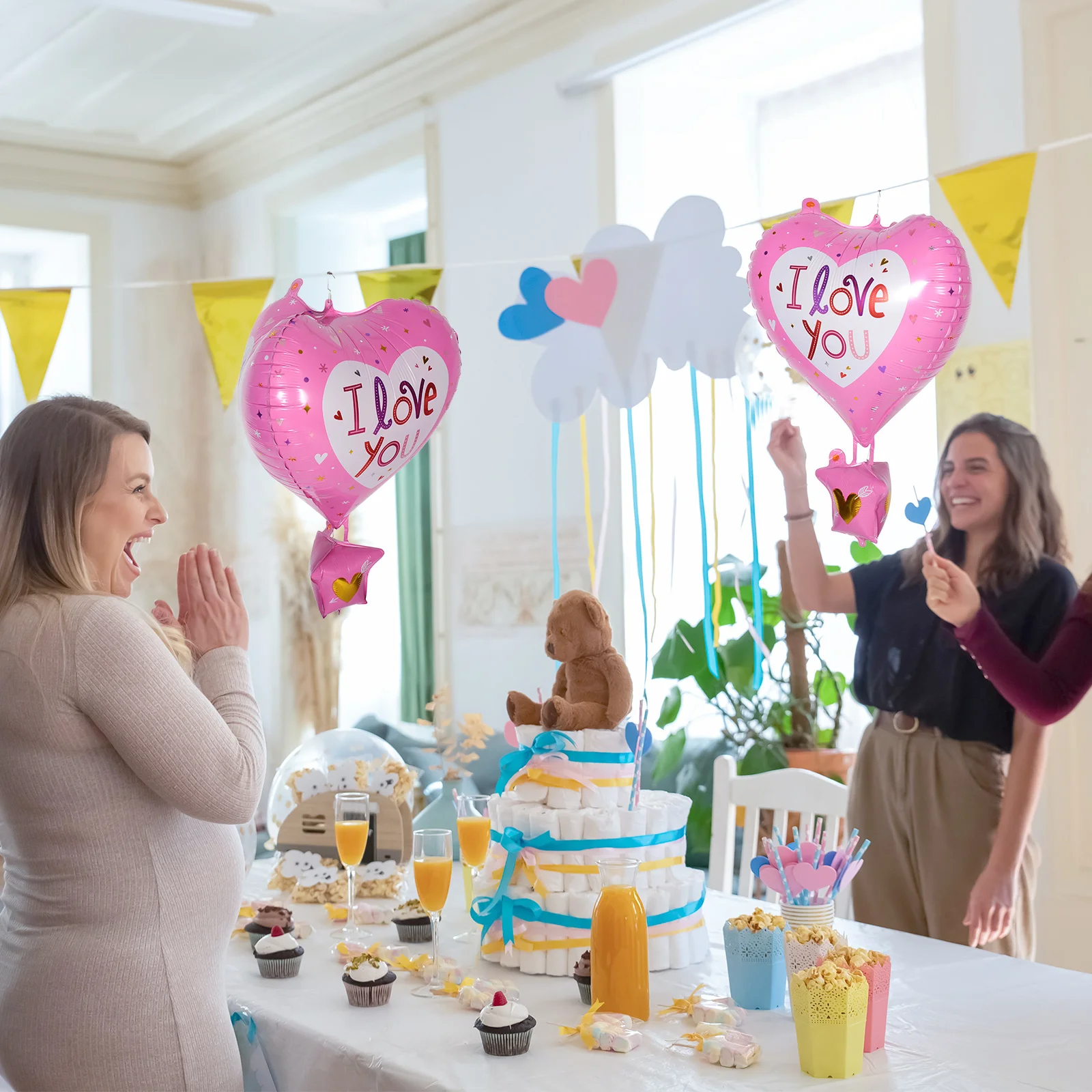 10Pcs Pink Heart Hot Air Balloon Foil Balloons Valentine's Day Kids Birthday Party Baby Shower Anniversary Decorations
10Pcs Pink Heart Hot Air Balloon Foil Balloons Valentine's Day Kids Birthday Party Baby Shower Anniversary Decorations