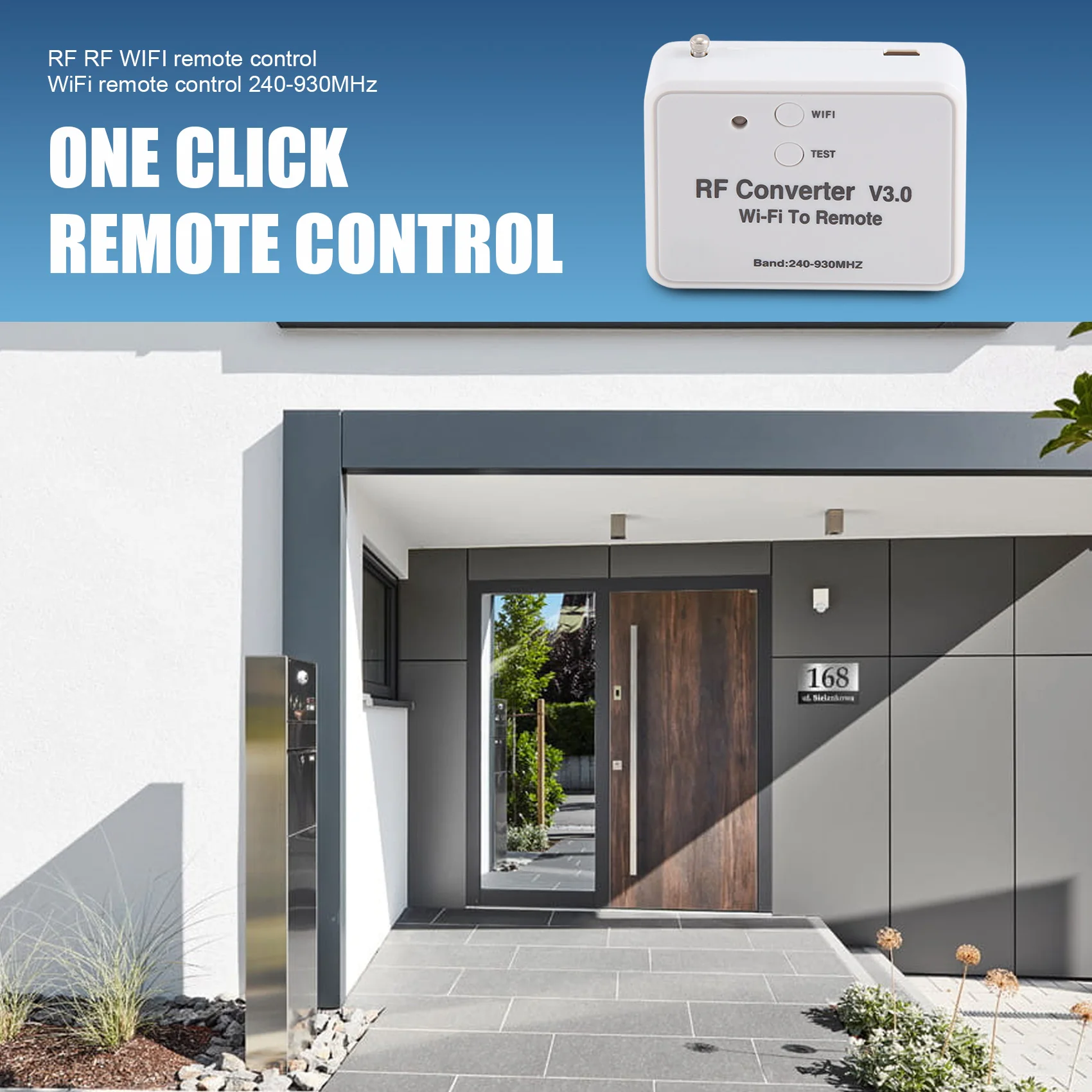 BAAE Wifi Remote Control Converter Rf Radio Frequency Wifi Remote Control 240-930Mhz for Smart Home Garage Door
BAAE Wifi Remote Control Converter Rf Radio Frequency Wifi Remote Control 240-930Mhz for Smart Home Garage Door