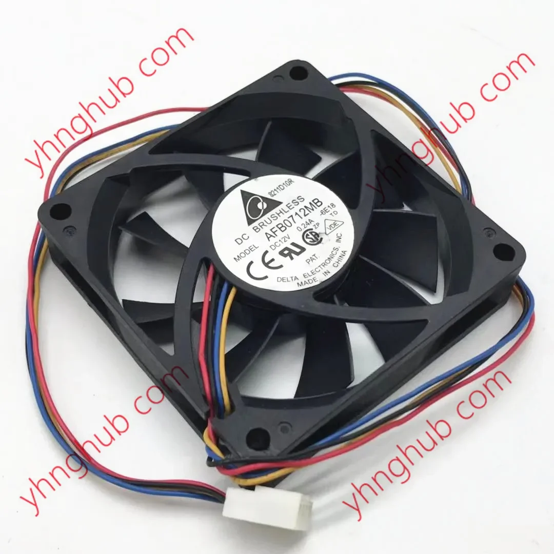 Вентилятор охлаждения сервера Delta Electronics AFB0712MB 6E18 DC 12V 0.24A 70x70x15мм, 4-проводной
Вентилятор охлаждения сервера Delta Electronics AFB0712MB 6E18 DC 12V 0.24A 70x70x15мм, 4-проводной