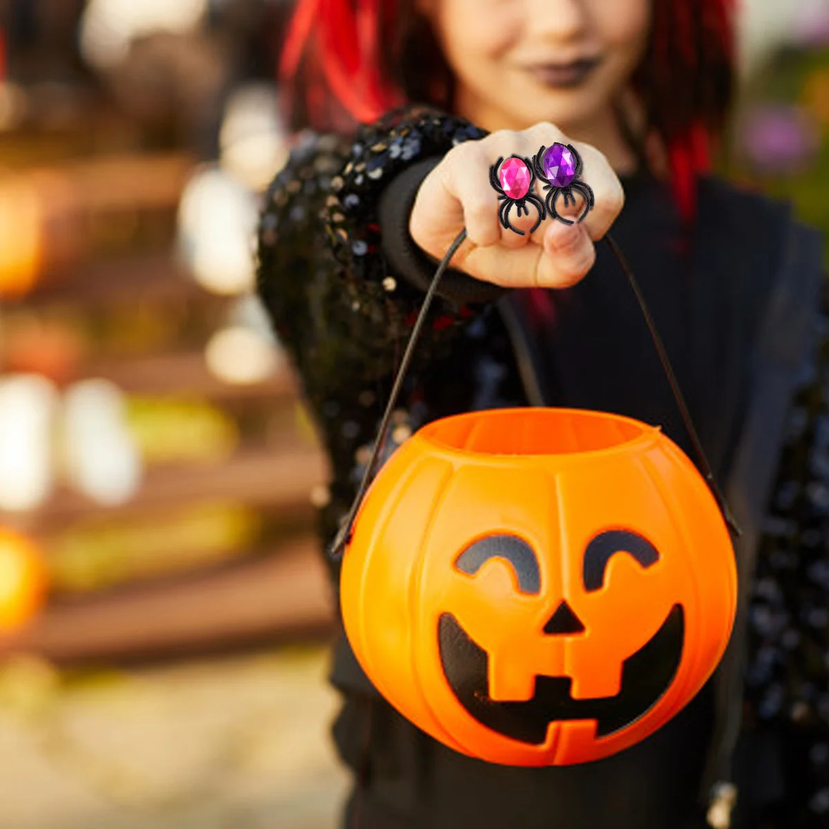 Spider Web Halloween Toy Small Ring with Diamonds and Mixed Colors Without 40pcs Filler Adjustable Child
Spider Web Halloween Toy Small Ring with Diamonds and Mixed Colors Without 40pcs Filler Adjustable Child