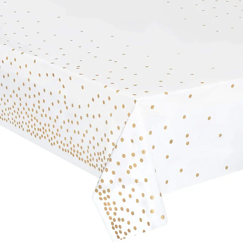 2/6Pcs Plastic Rectangle Tablecloths, Waterproof Disposable Table Cloths with Gold Dot, Table Covers for Party Supplies Decor
2/6Pcs Plastic Rectangle Tablecloths, Waterproof Disposable Table Cloths with Gold Dot, Table Covers for Party Supplies Decor
