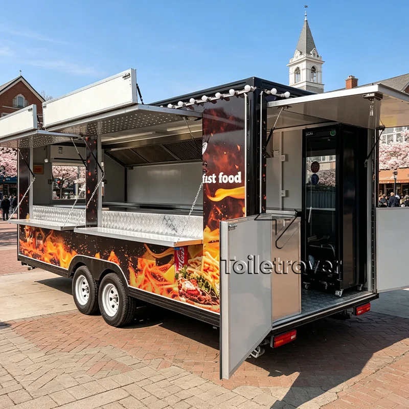 High Quality Street Mobile Food Trailer Portable Food Truck Commercial Food Truck Trailer for Night Market Snacks
High Quality Street Mobile Food Trailer Portable Food Truck Commercial Food Truck Trailer for Night Market Snacks