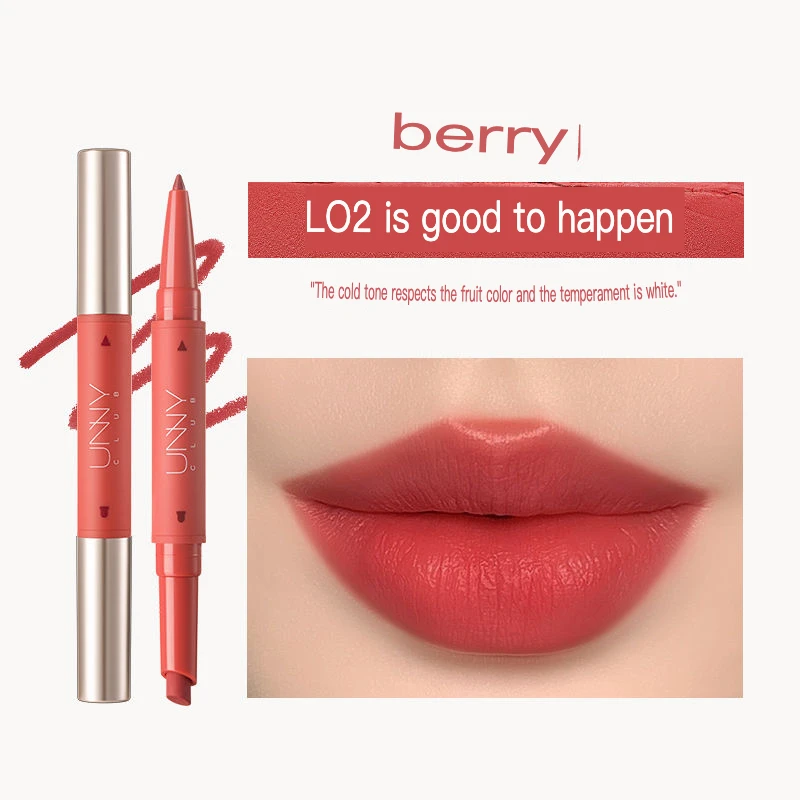 Unny Double-tip Lip Liner Pen Waterproof Long-lasting Non-fading Red Lip Shape for Perfect Makeup Application
Unny Double-tip Lip Liner Pen Waterproof Long-lasting Non-fading Red Lip Shape for Perfect Makeup Application