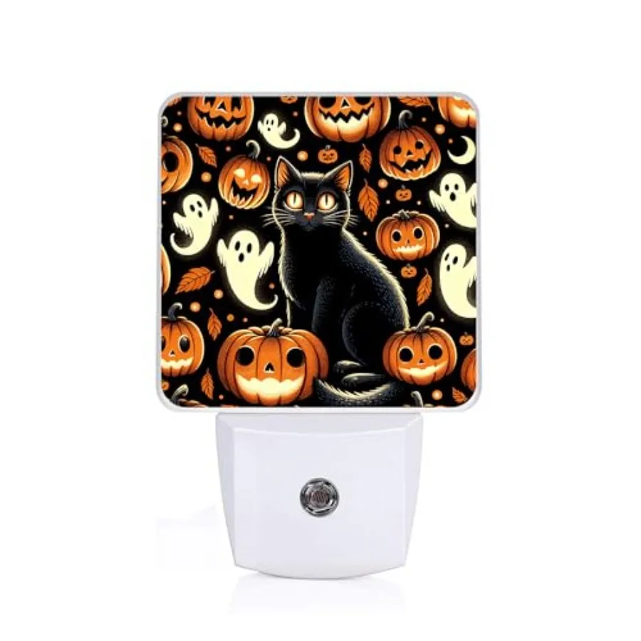 Smiling Pumpkin Night Light, Plug-into Halloween Ghost Black Cat Nightlight White LED Lamp, Energy Efficient Decor Desk Lamp fo
Smiling Pumpkin Night Light, Plug-into Halloween Ghost Black Cat Nightlight White LED Lamp, Energy Efficient Decor Desk Lamp fo