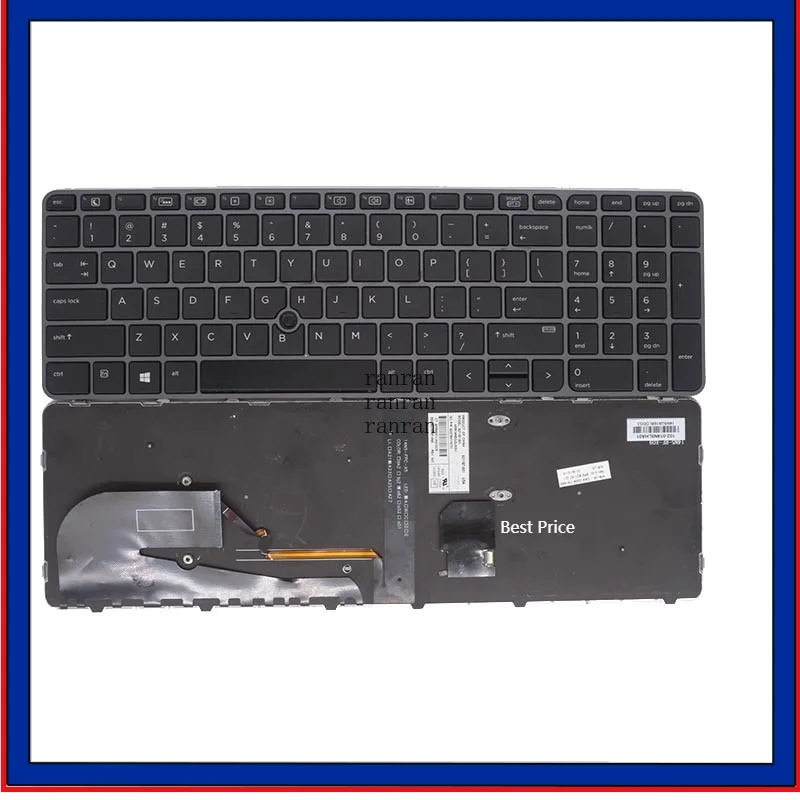 Клавиатура с американской раскладкой для HP EliteBook 850 G3 G4 755 G3 G4 ZBook 15u G3 серого цвета
Клавиатура с американской раскладкой для HP EliteBook 850 G3 G4 755 G3 G4 ZBook 15u G3 серого цвета