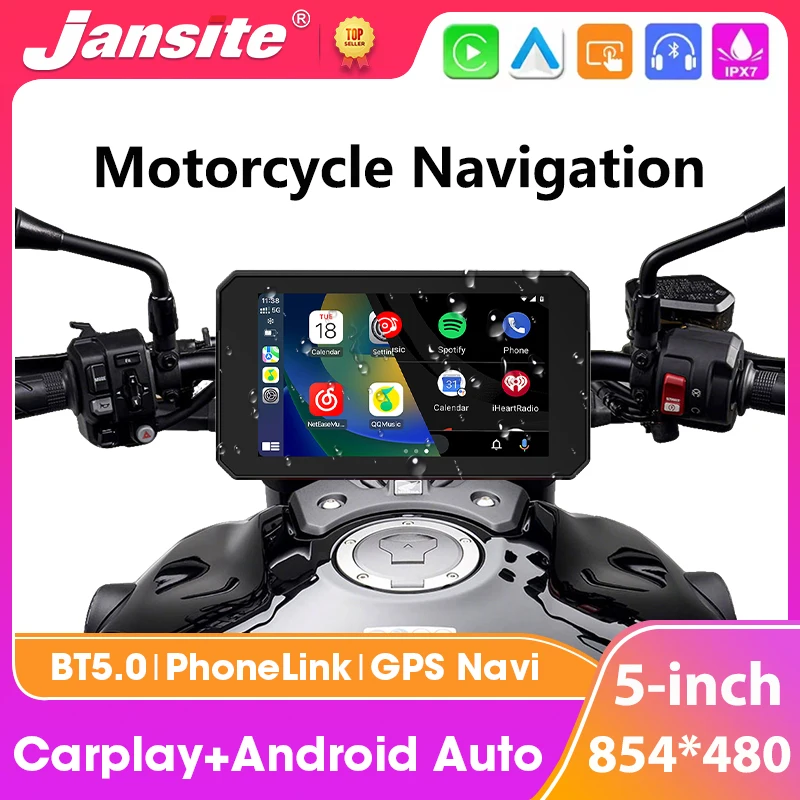 Portable 5 Inch Moto Dashboard Monitor Motorcycle GPS Navigation Bluetooth Wireless Carplay Android Auto IPX7 Waterproof Display
Portable 5 Inch Moto Dashboard Monitor Motorcycle GPS Navigation Bluetooth Wireless Carplay Android Auto IPX7 Waterproof Display