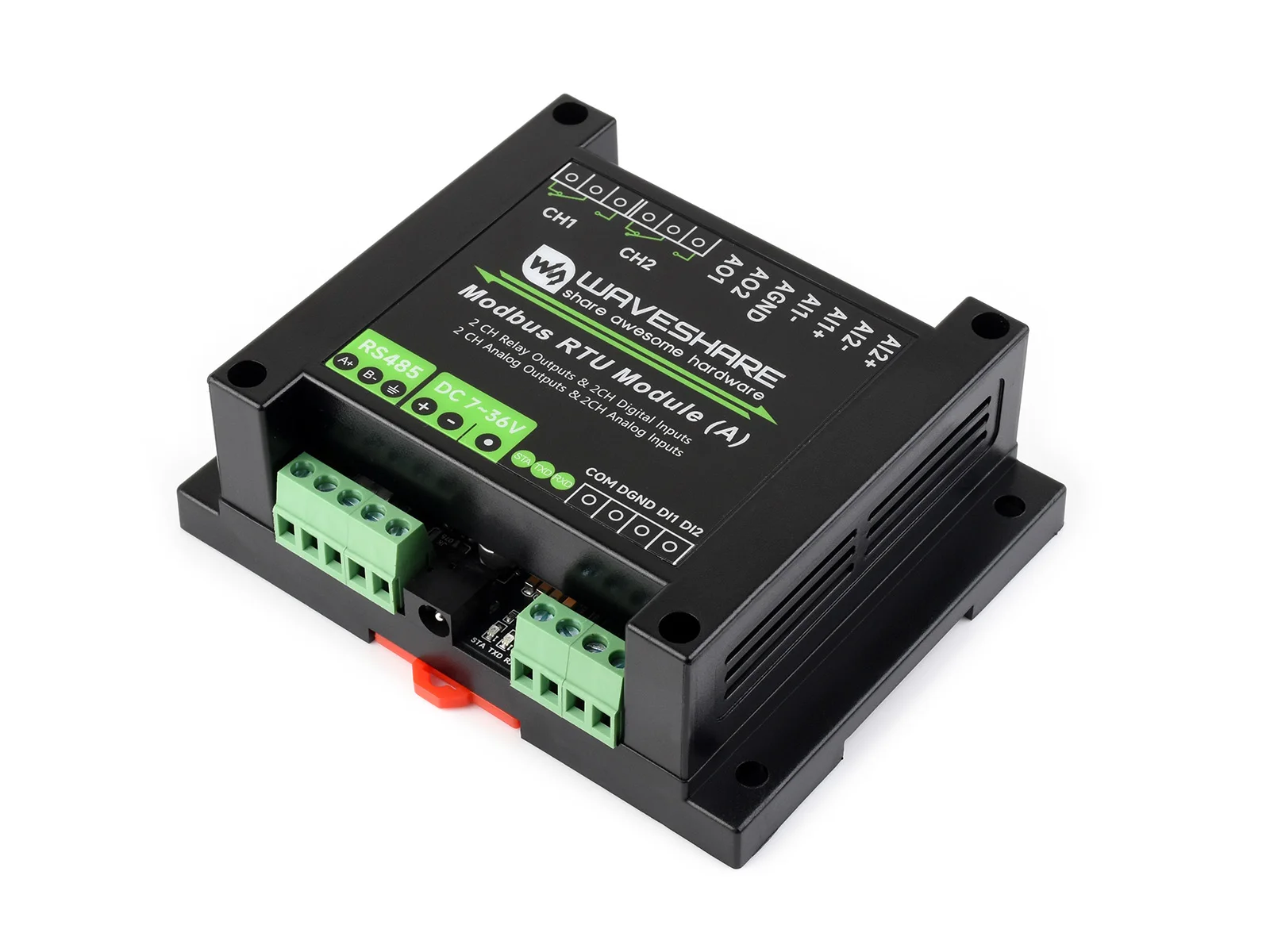 WaveshareIndustrial Modbus RTU Mixed Input And Output Module, Multiple Isolation Protection Circuits, DC 7V ~ 36V
WaveshareIndustrial Modbus RTU Mixed Input And Output Module, Multiple Isolation Protection Circuits, DC 7V ~ 36V
