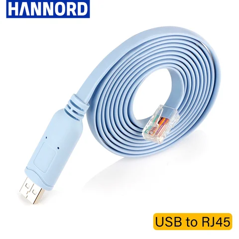 Hannord USB to RJ45 Console Cable 1.8M RS232 Serial Adapter for Laptop Computer Cisco Router USB RJ 45 Converter Console Cable
