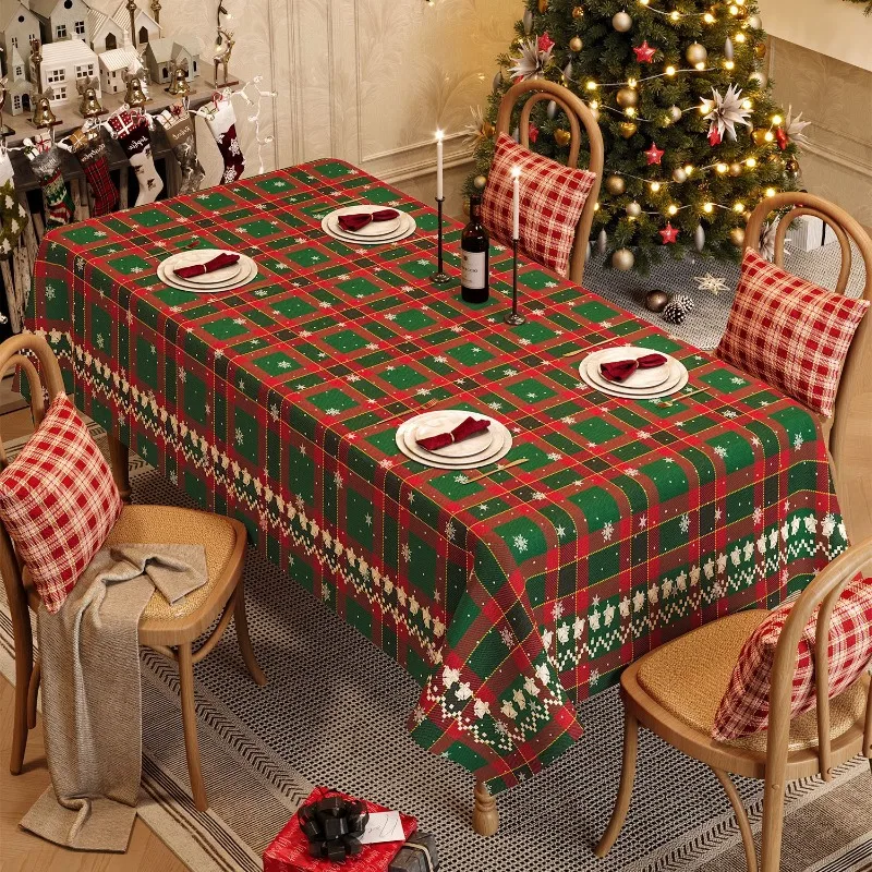 Christmas Tablecloth Waterproof Oil Resistant No Wash No Scald Dining Tablecloth New Year Atmosphere Decoration Easy To Maintain
Christmas Tablecloth Waterproof Oil Resistant No Wash No Scald Dining Tablecloth New Year Atmosphere Decoration Easy To Maintain