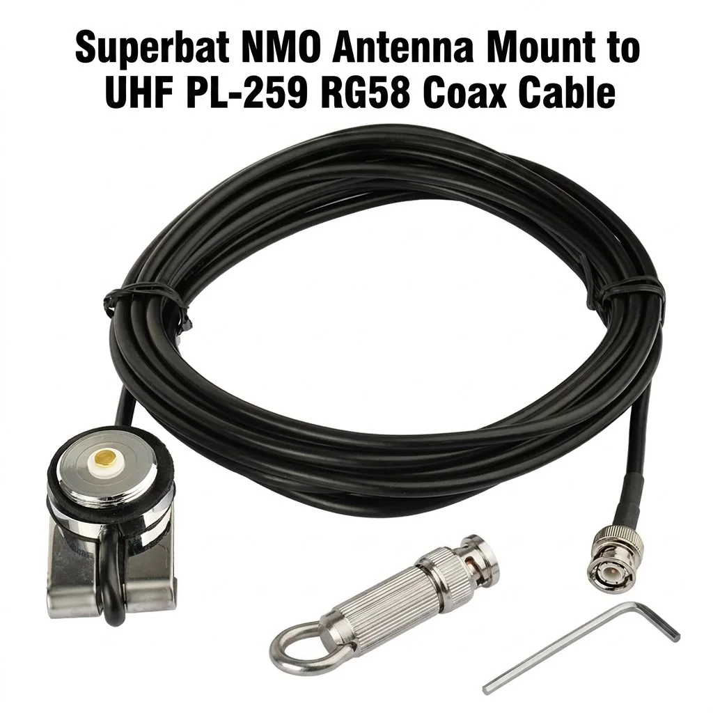 Superbat NMO Vehicle Antenna Mount to UHF PL-259 RG58 5M Magnetic Mount Base Adapter for Car Mobile Radio Accessories
Superbat NMO Vehicle Antenna Mount to UHF PL-259 RG58 5M Magnetic Mount Base Adapter for Car Mobile Radio Accessories