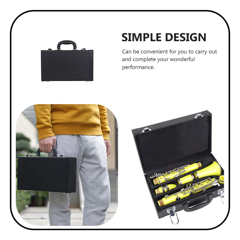 Clarinet Storage Box Black Hard Case Portable Padded Bag For Clarinet Shockproof Carrying Container Instrument Accessory
Clarinet Storage Box Black Hard Case Portable Padded Bag For Clarinet Shockproof Carrying Container Instrument Accessory
