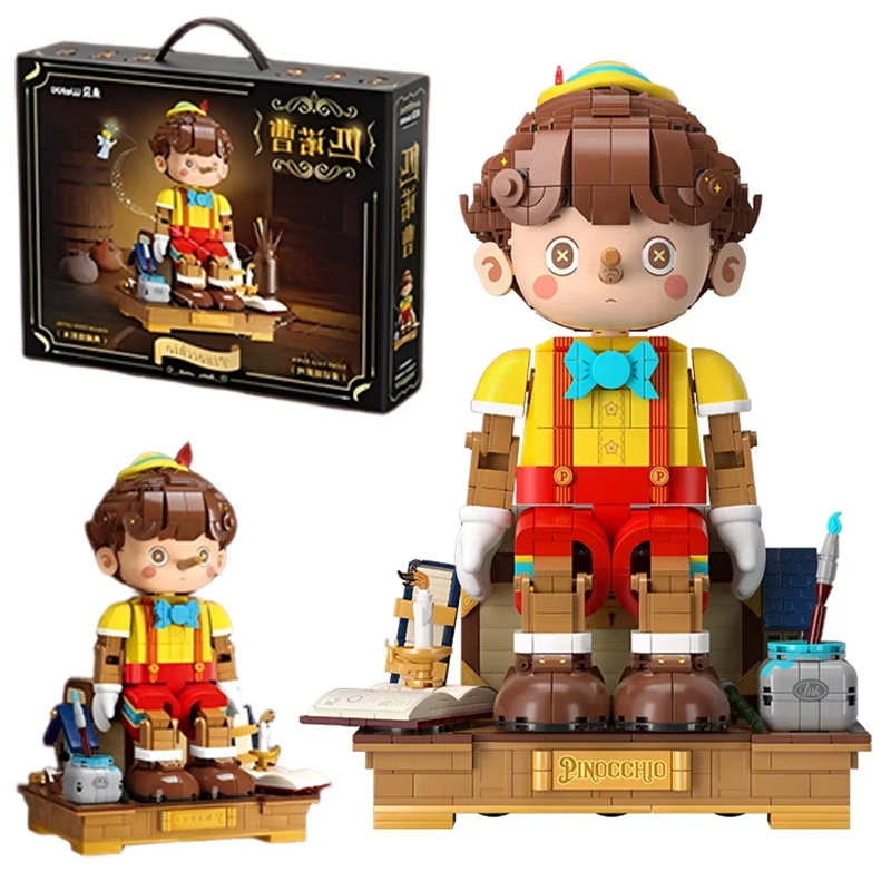 Pinocchio Building Blocks Classic Fairy Tale Long Nose Doll Puppet Model Educational Bricks Desktop Decoration Gift for Friends
Pinocchio Building Blocks Classic Fairy Tale Long Nose Doll Puppet Model Educational Bricks Desktop Decoration Gift for Friends