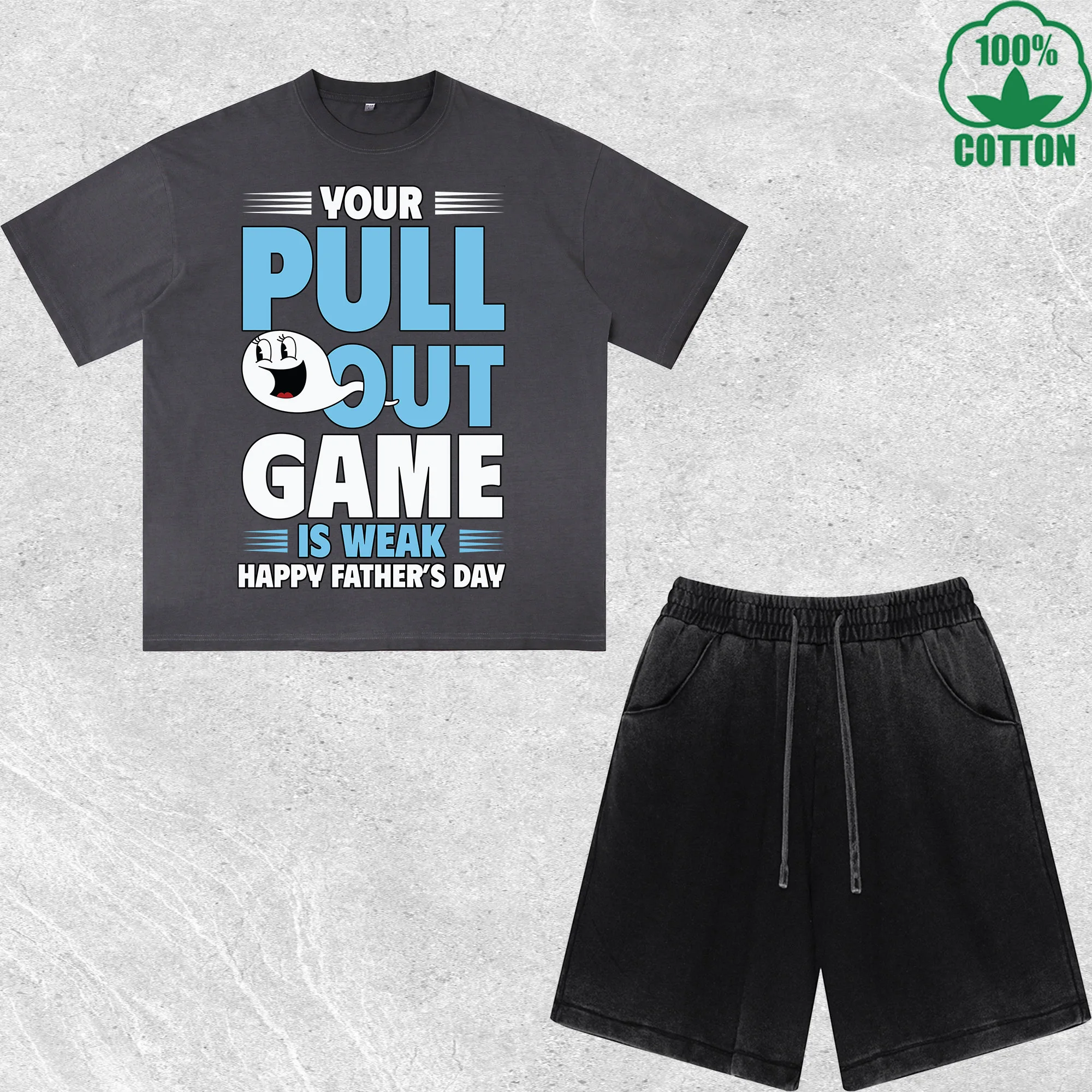 Pull Out Game Printed Dirty Wash 100%Cotton T-Shirt Shorts Set Multicolor Combo Loose Trendy Fashionable
Pull Out Game Printed Dirty Wash 100%Cotton T-Shirt Shorts Set Multicolor Combo Loose Trendy Fashionable