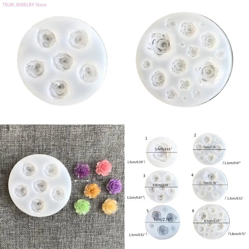 62KE 6 стилей, силиконовые формы для маленького цветочного орнамента, эпоксидная форма для ювелирных изделий, форма для литья из
62KE 6 стилей, силиконовые формы для маленького цветочного орнамента, эпоксидная форма для ювелирных изделий, форма для литья из