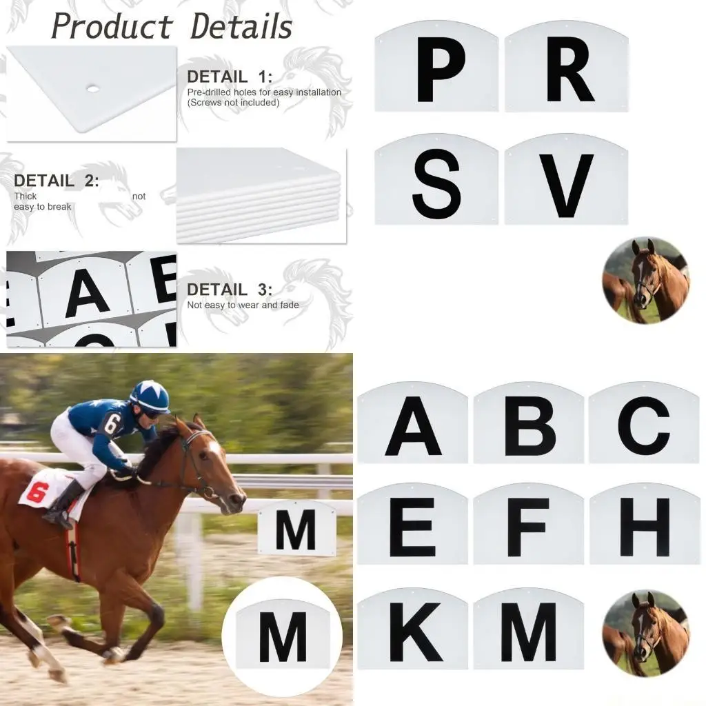 Маркеры для выездки 31BE, настенное крепление, письмо для выездки на аренах для соревнований спортсменов по конному спорту
Маркеры для выездки 31BE, настенное крепление, письмо для выездки на аренах для соревнований спортсменов по конному спорту