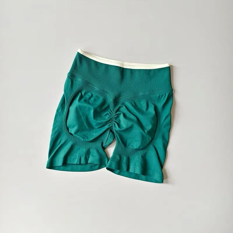Sexy Seamless Color Blocked Yoga Shorts, Tight Fitting Peach Hip Lifting Sports, Women's Outdoor Running And Fitness Pants 
Sexy Seamless Color Blocked Yoga Shorts, Tight Fitting Peach Hip Lifting Sports, Women's Outdoor Running And Fitness Pants