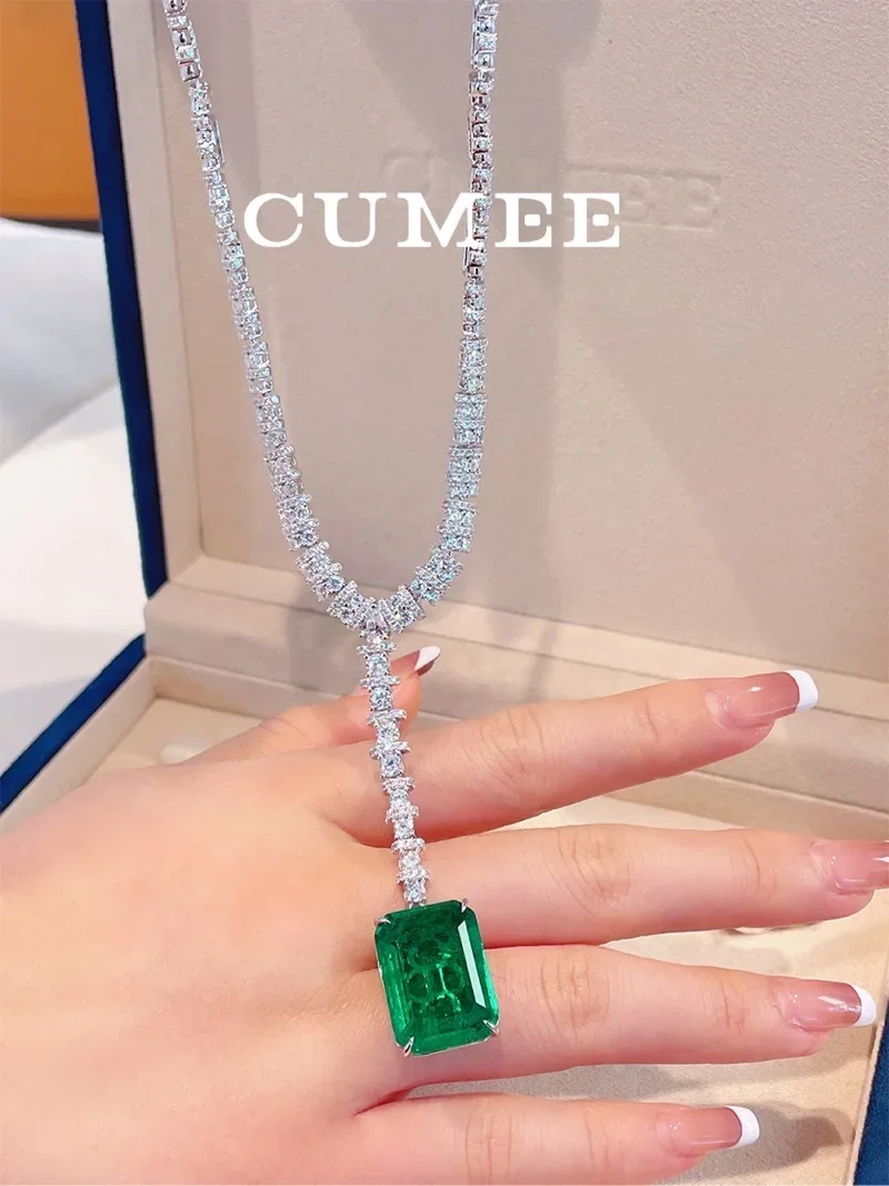 Синтетическое ожерелье CUMEE Cultivation с зеленым изумрудом для женщин, не тьмян, серебряное золото 925, подарок для нее
Синтетическое ожерелье CUMEE Cultivation с зеленым изумрудом для женщин, не тьмян, серебряное золото 925, подарок для нее