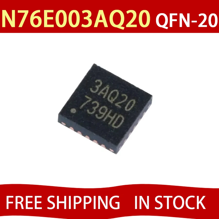 5 шт. микроконтроллер N76E003AQ20 QFN-20 3AQ20
5 шт. микроконтроллер N76E003AQ20 QFN-20 3AQ20