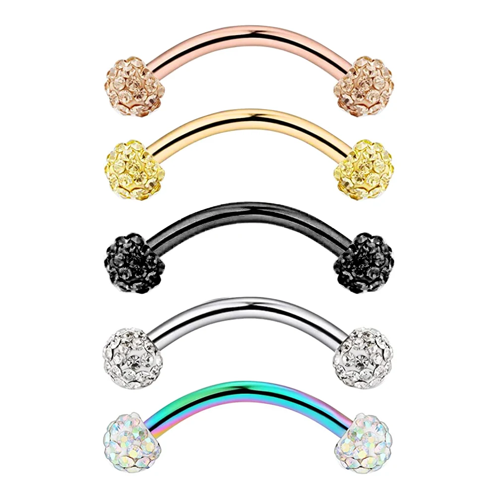 Eyebrow Banana Piercing Ring Curved Barbell Lip Ring Snug Daith Helix Rook Earring Cartilage Tragus Jewelry 16G 5 color wholesa
Eyebrow Banana Piercing Ring Curved Barbell Lip Ring Snug Daith Helix Rook Earring Cartilage Tragus Jewelry 16G 5 color wholesa