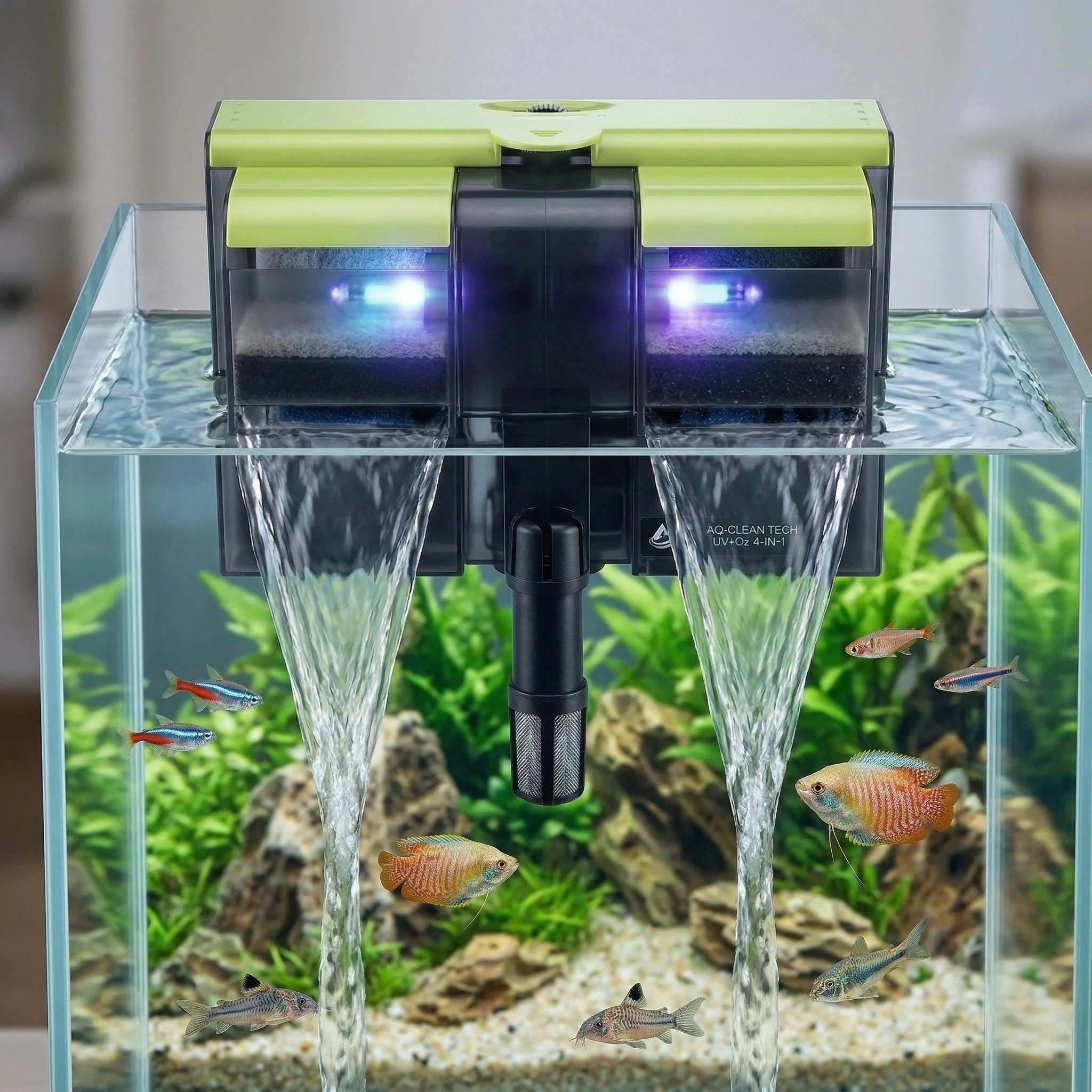 8W Hanging Aquarium Waterfall Filter System UV Lamp Fish Tank Oxygenator Oil Film Remover 220V - Aquarium Maintenance Equipment
8W Hanging Aquarium Waterfall Filter System UV Lamp Fish Tank Oxygenator Oil Film Remover 220V - Aquarium Maintenance Equipment