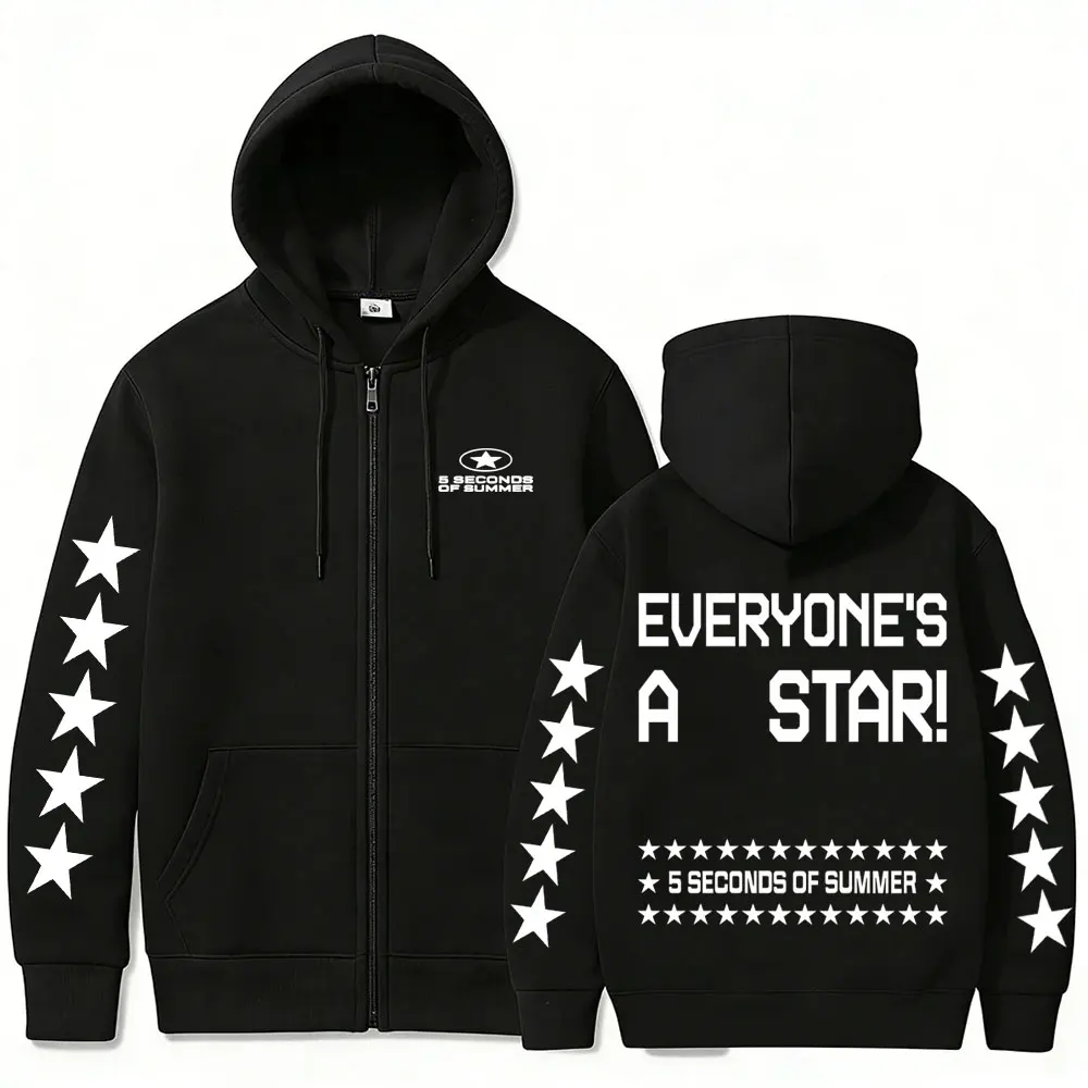 5 Seconds of Summer Everyone's A Star Graphic Zipper Hoodie Men Women Vintage Punk Rock Zip Up Jacket Men's Oversized Streetwear
5 Seconds of Summer Everyone's A Star Graphic Zipper Hoodie Men Women Vintage Punk Rock Zip Up Jacket Men's Oversized Streetwear