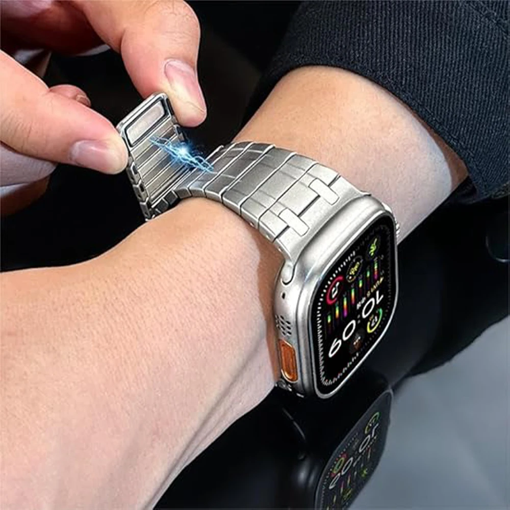 Ремешок с магнитной пряжкой для Apple Watch Ultra 2 49 мм 46 мм 45 мм 44 мм Ремешок из нержавеющей стали для IWatch Series 10 9 8 7 6 5 4 Se 44 мм
Ремешок с магнитной пряжкой для Apple Watch Ultra 2 49 мм 46 мм 45 мм 44 мм Ремешок из нержавеющей стали для IWatch Series 10 9 8 7 6 5 4 Se 44 мм