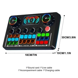 Live Sound Card Professional Audio Mixer Bluetooth-Compatible Sound Mixer Board Noise Reduction for Streaming/Podcasting/Gaming Live Sound Card Professional Audio Mixer Bluetooth-Compatible Sound Mixer Board Noise Reduction for Streaming/Podcasting/Gaming