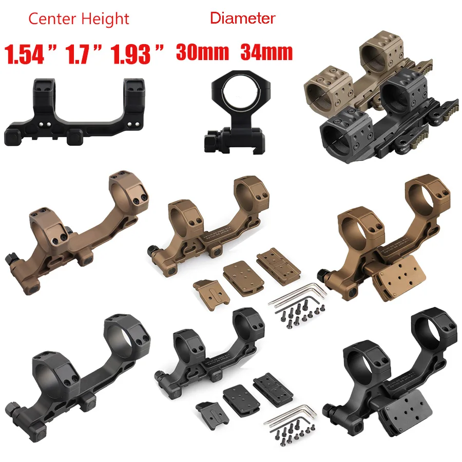 Different Height RifleScope Mount 30MM 34mm Rifle scope Mount 1.93" 1.7'' 1.54" Center Hight Rifle Scope Mount
Different Height RifleScope Mount 30MM 34mm Rifle scope Mount 1.93" 1.7'' 1.54" Center Hight Rifle Scope Mount