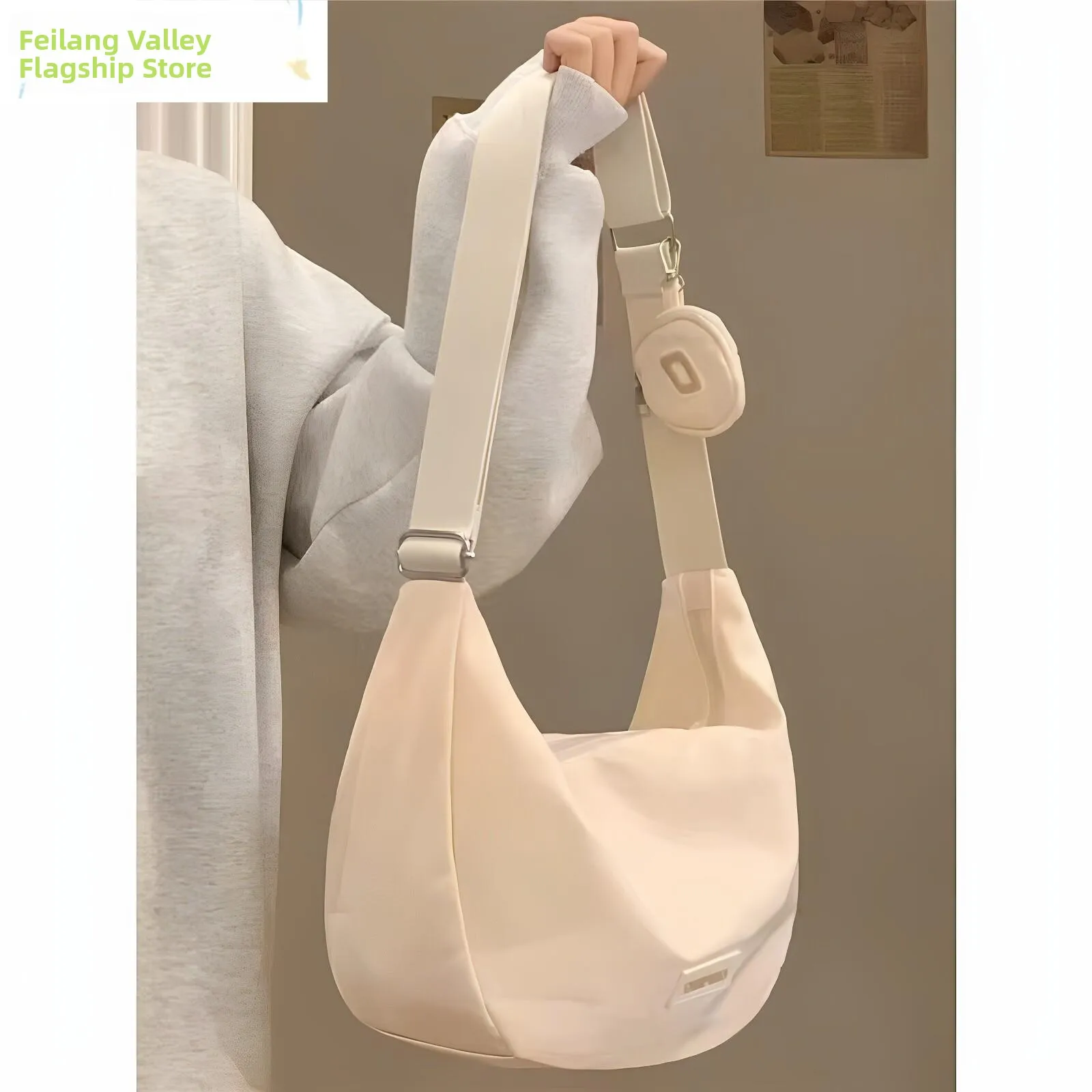 Fashionable Ladies' Crossbody Dumpling Bag Versatile Tote Bag Student Universal Book Bag Mobile Phone Bag Commuter Essential
Fashionable Ladies' Crossbody Dumpling Bag Versatile Tote Bag Student Universal Book Bag Mobile Phone Bag Commuter Essential