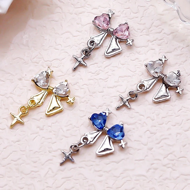 10PCS 3D Luxury Alloy Starlight Nail Art Charms Parts Bow Stars Pendant Accessories For Nails Decoration Supplies Material Tool
10PCS 3D Luxury Alloy Starlight Nail Art Charms Parts Bow Stars Pendant Accessories For Nails Decoration Supplies Material Tool