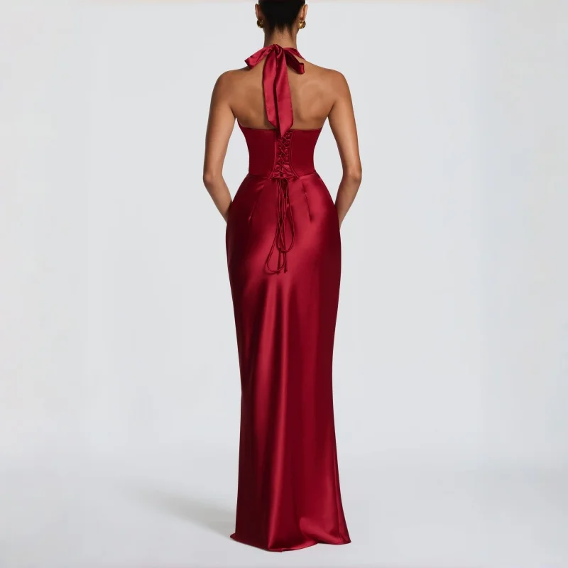 Sexy Mermaid Prom Dresses Halter Corset Back Sleeveless Evening Dress 2026 Night Cocktail Elegant Party Birthday Prom Gowns
Sexy Mermaid Prom Dresses Halter Corset Back Sleeveless Evening Dress 2026 Night Cocktail Elegant Party Birthday Prom Gowns