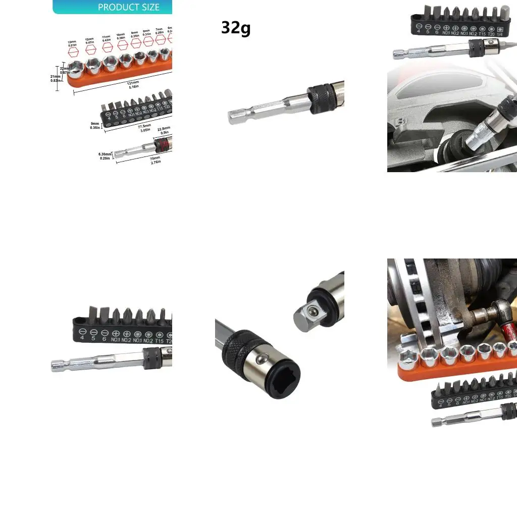 Набор из 20 головок и бит для эффективного ремонта. Удлинитель привода 1/4 дюйма, высокое качество.
Набор из 20 головок и бит для эффективного ремонта. Удлинитель привода 1/4 дюйма, высокое качество.