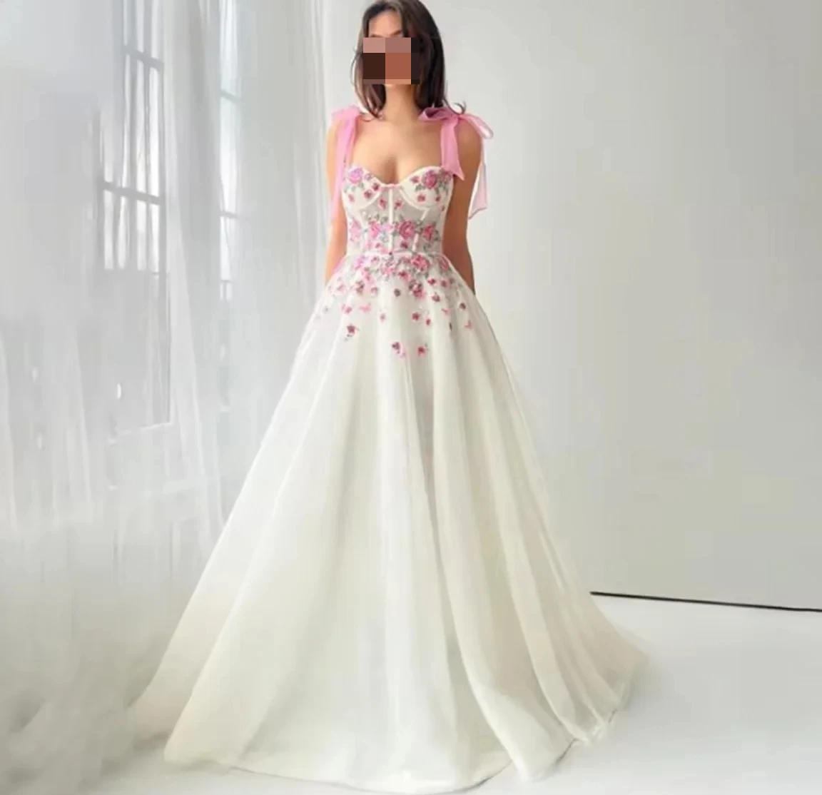 Colored 3D Flowers Wedding Dresses Pink Bow Shoulder Sweetheart Bridal Party Gown Princess Wedding Guest Dress Customized 2025
Colored 3D Flowers Wedding Dresses Pink Bow Shoulder Sweetheart Bridal Party Gown Princess Wedding Guest Dress Customized 2025