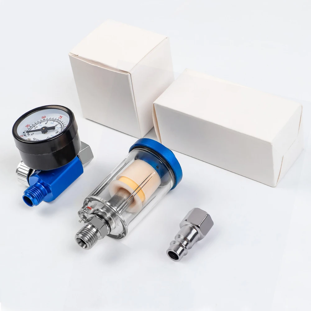 Встроенный фильтр-регулятор воздуха с манометром для аэрографии, медная конструкция, прозрачный фильтрующий элемент, компактный фильтрующий блок
Встроенный фильтр-регулятор воздуха с манометром для аэрографии, медная конструкция, прозрачный фильтрующий элемент, компактный фильтрующий блок