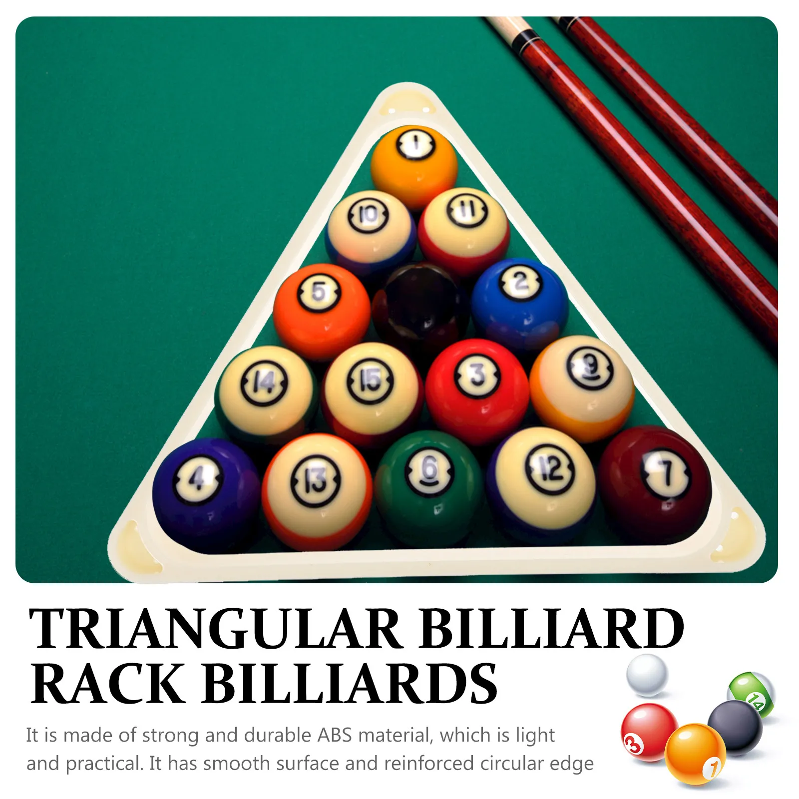 1pc Triangle Billiard Rack Premium Abs Material Durable Lightweight Snooker Tripod Frame Pool Billiard Display Rack Table
1pc Triangle Billiard Rack Premium Abs Material Durable Lightweight Snooker Tripod Frame Pool Billiard Display Rack Table