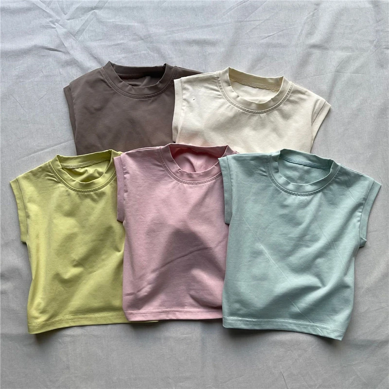 2025 Summer New Baby Sleeveless T Shirts Infant Girl Solid Vest Breathable Cotton Toddler Candy Color Tops Kids Boys Tee
2025 Summer New Baby Sleeveless T Shirts Infant Girl Solid Vest Breathable Cotton Toddler Candy Color Tops Kids Boys Tee