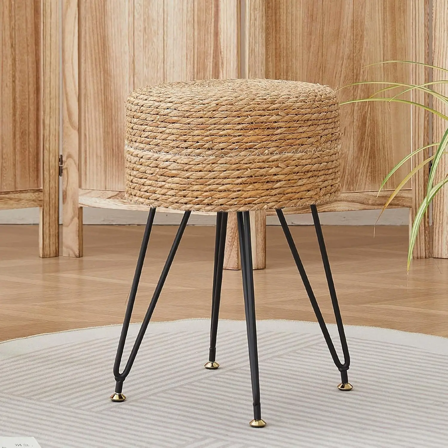 Hand Weave Natural Seagrass Footstool Ottoman, Modern Multifunctional Vanity Stools Chair, Foot Rest Dressi
Hand Weave Natural Seagrass Footstool Ottoman, Modern Multifunctional Vanity Stools Chair, Foot Rest Dressi