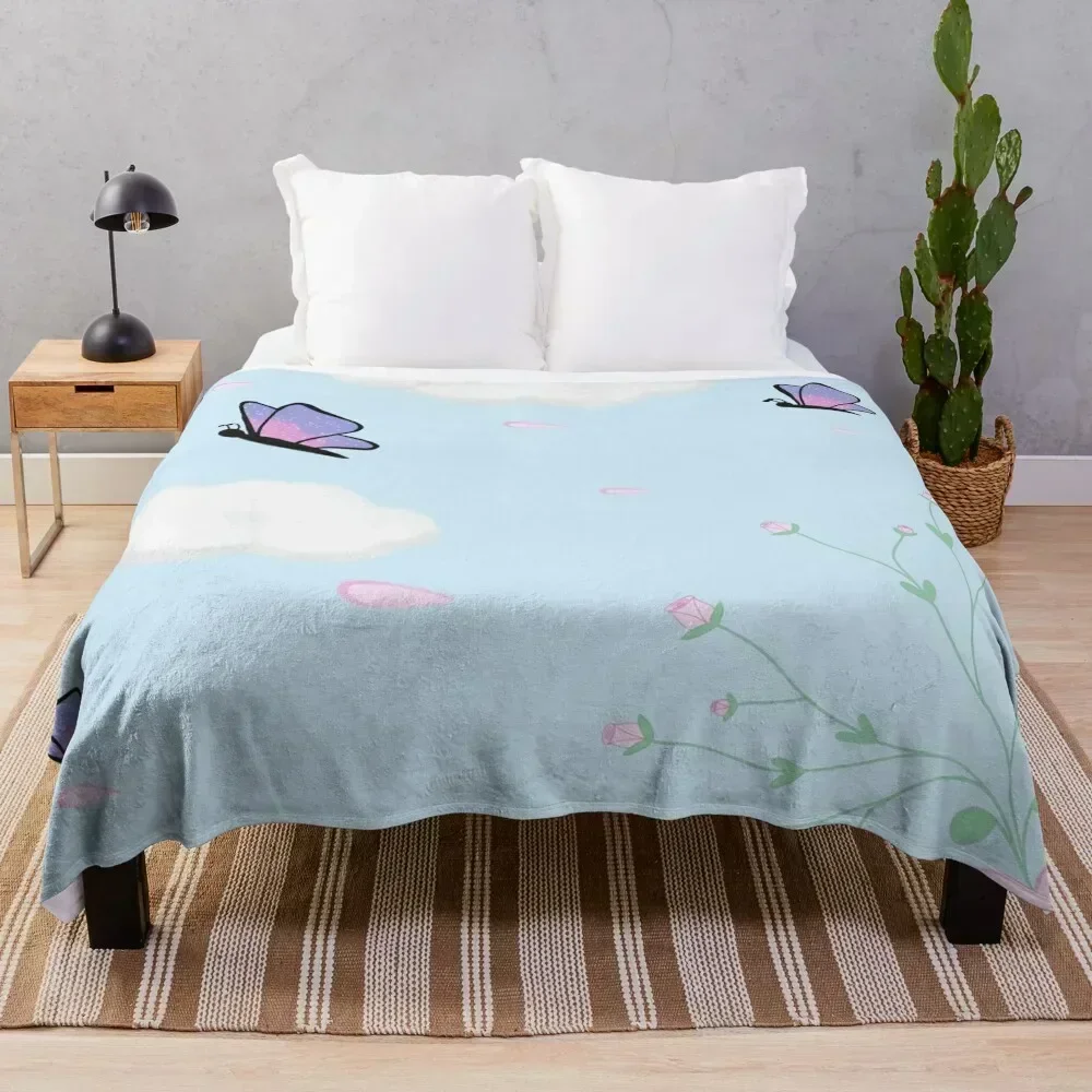Butterflies and Petals Throw Blanket Soft Comfort Blanket for Reading Watching TV
Butterflies and Petals Throw Blanket Soft Comfort Blanket for Reading Watching TV