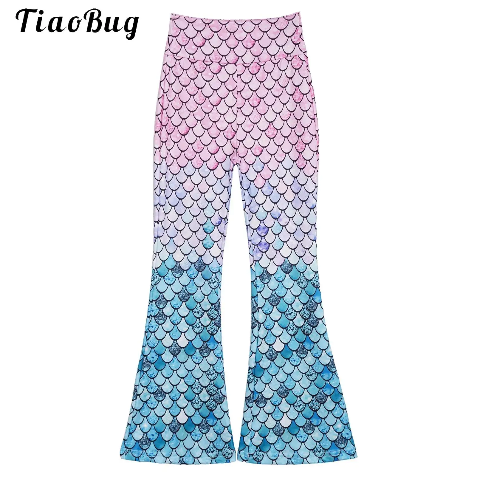 Kids Girls Fish Scale Printed Pants High Waist Dance Flared Trousers Elastic Waistband Bell-bottoms Leggings
Kids Girls Fish Scale Printed Pants High Waist Dance Flared Trousers Elastic Waistband Bell-bottoms Leggings