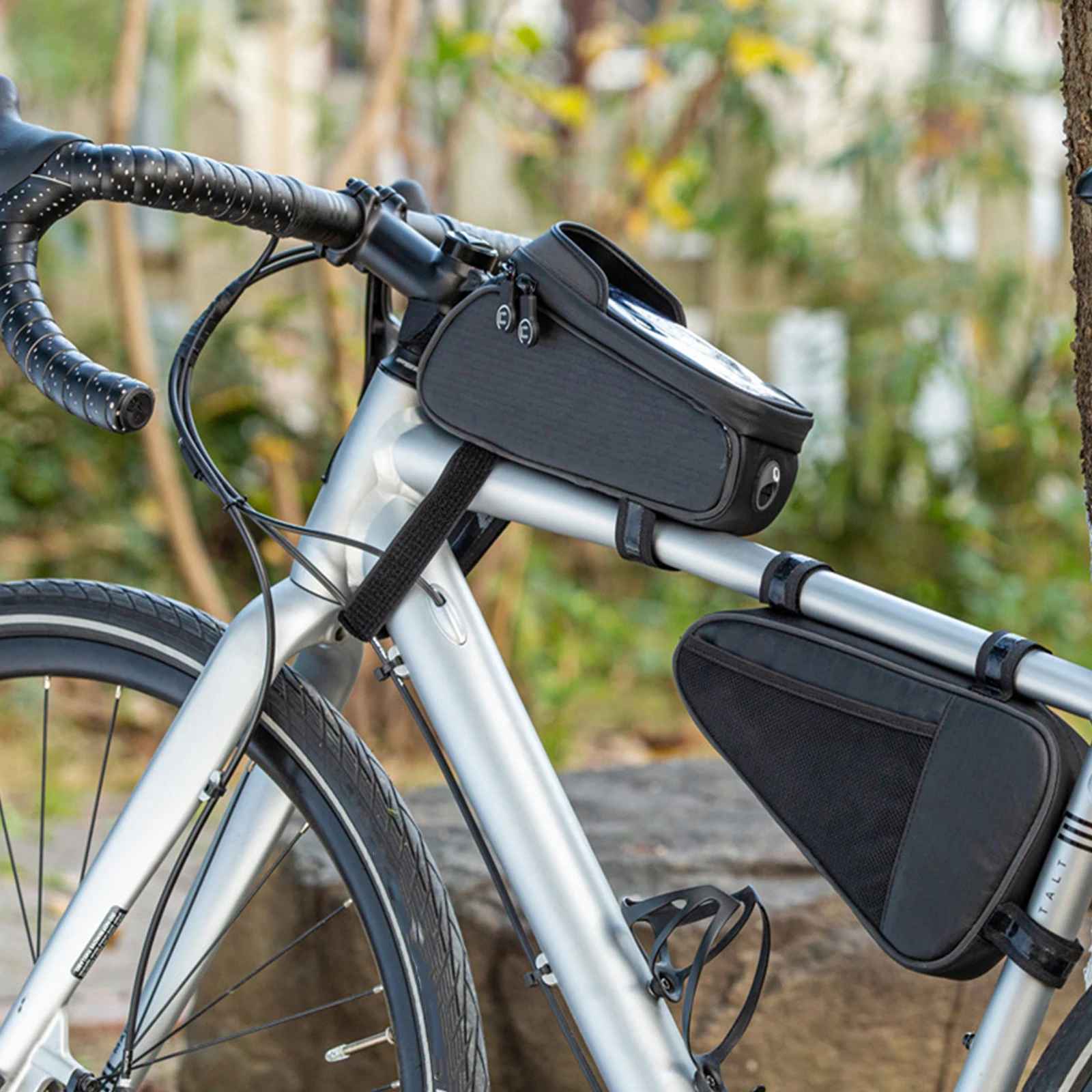 900 Double Grid Composite Eva Bike Bag Tube Storage Waterproof Fabric Reflective Strap Large Capacity USB Cable Water Bottle ID 
900 Double Grid Composite Eva Bike Bag Tube Storage Waterproof Fabric Reflective Strap Large Capacity USB Cable Water Bottle ID