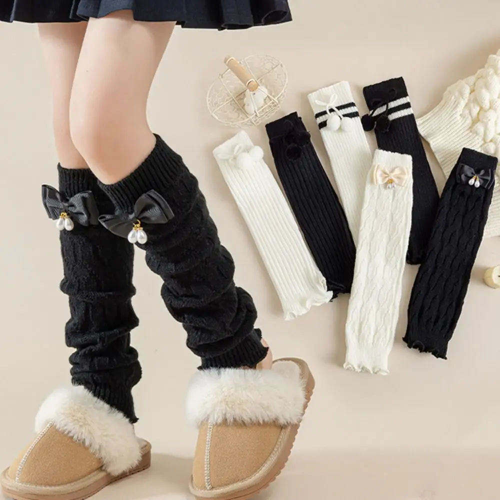 Kawaii Japanese Style Children's Leg Warmers Bowknot Balletcore Bow Leg Socks Woolen JK Knitted Leg Cover Baby
Kawaii Japanese Style Children's Leg Warmers Bowknot Balletcore Bow Leg Socks Woolen JK Knitted Leg Cover Baby