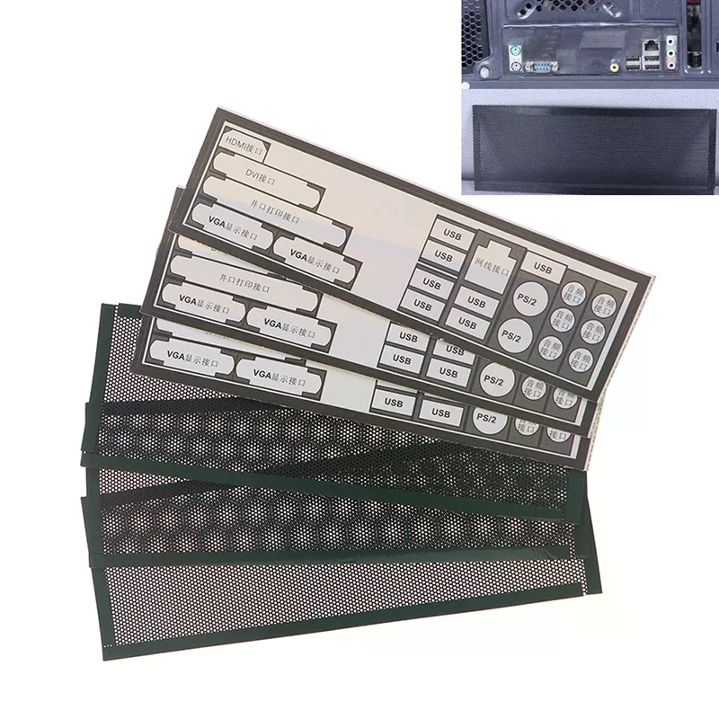 3Pcs PVC Dust Filter Universal DIY Shield Back Plate For Computer Chassis I/O
3Pcs PVC Dust Filter Universal DIY Shield Back Plate For Computer Chassis I/O