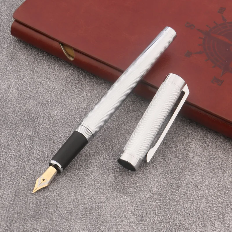 Stainless Steel 338 Fountain Pen Metal Ink Pens iridium Nib Converter Filler School Student Office Stationery
Stainless Steel 338 Fountain Pen Metal Ink Pens iridium Nib Converter Filler School Student Office Stationery