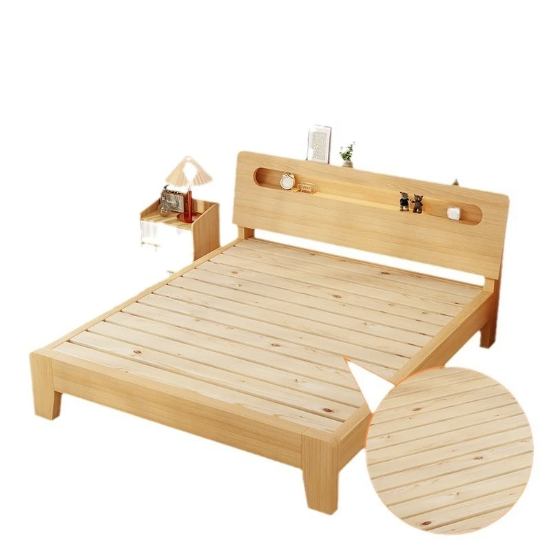 Family bedroom bed frame 1.2 meters full solid wood bed rental room small apartment single bed adult
Family bedroom bed frame 1.2 meters full solid wood bed rental room small apartment single bed adult