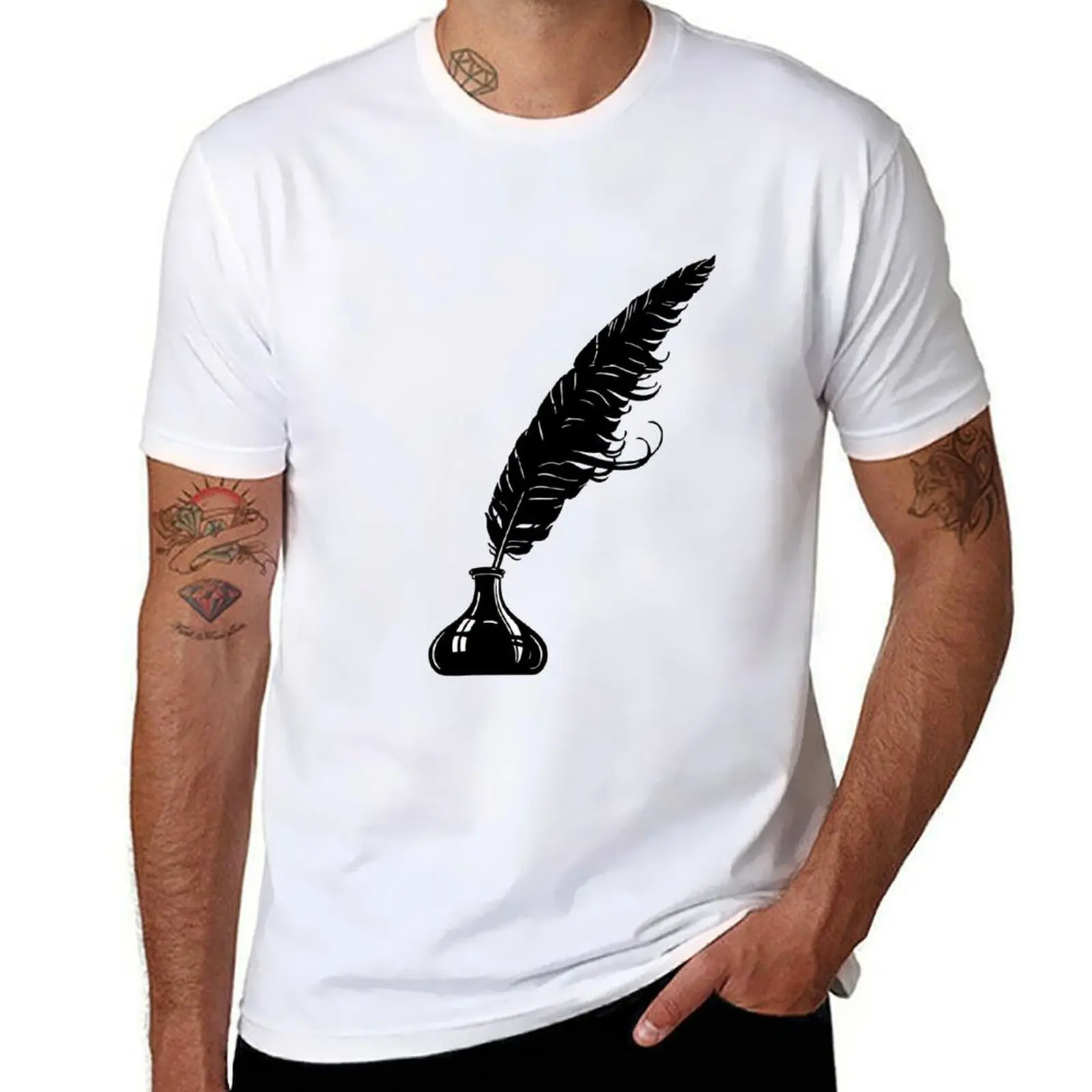 Quill and Ink T-Shirt man graphic t shirt cotton t shirt man T-Shirt
Quill and Ink T-Shirt man graphic t shirt cotton t shirt man T-Shirt