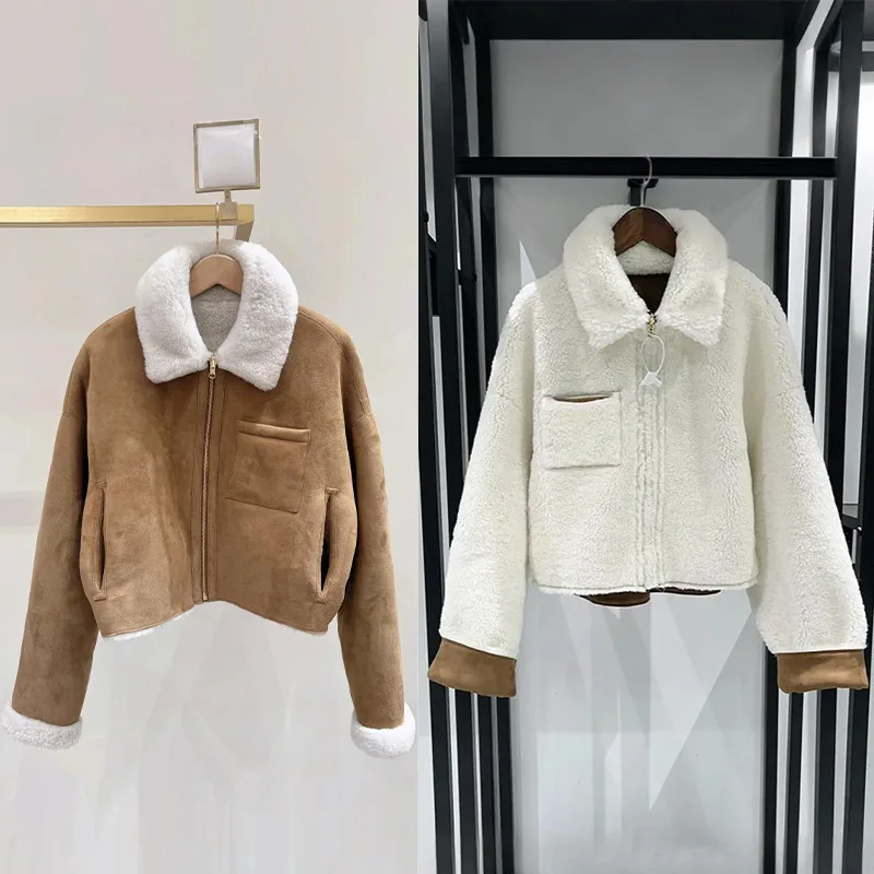【Gift Free】 French Niche Reversible Vintage Shearling Suede Thickened Zip Jacket 2025 Fall Winter
【Gift Free】 French Niche Reversible Vintage Shearling Suede Thickened Zip Jacket 2025 Fall Winter